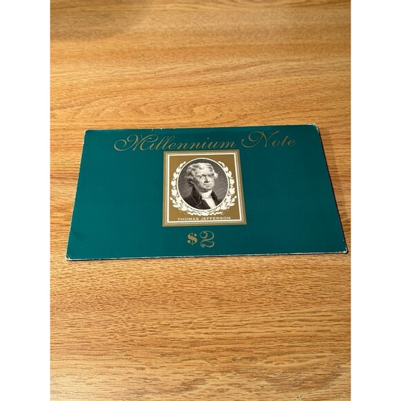 BEP 2000 Millennium Note $2 Star 1995‎ C20007793 Two Dollar Philadelphia Mint - Picture 1 of 7